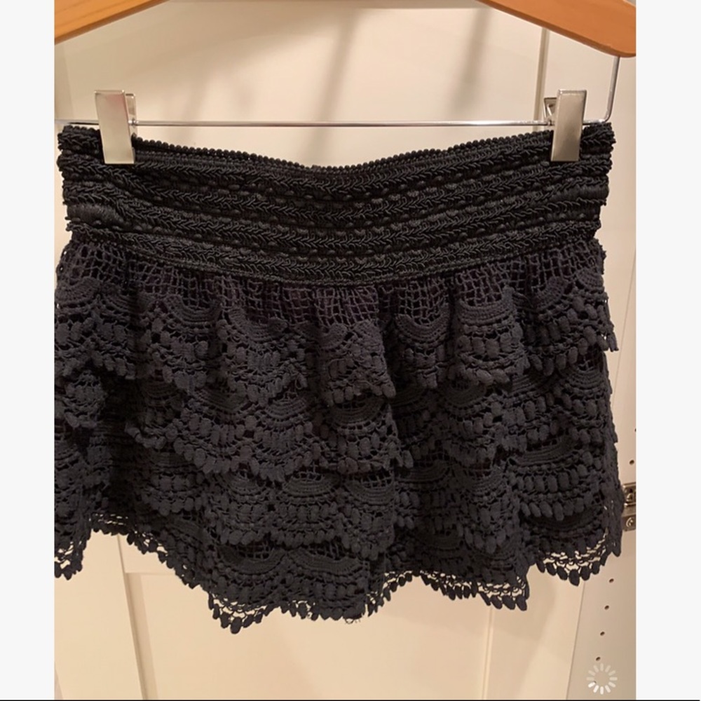 Black lace Skort